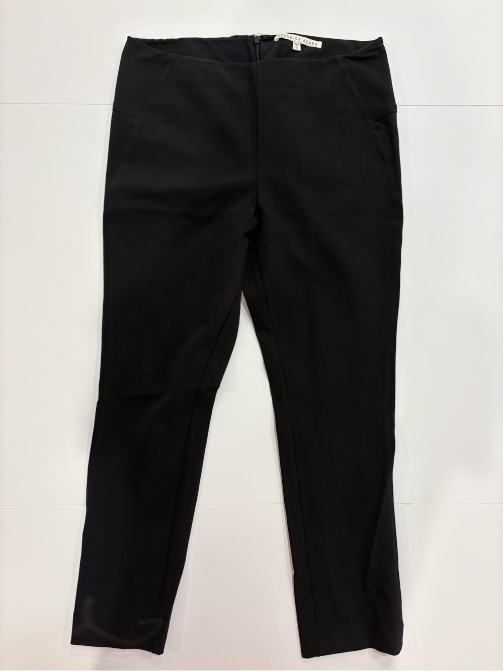 Veronica Beard Black Scuba Cropped Ponte Slim Pants 12 View 2